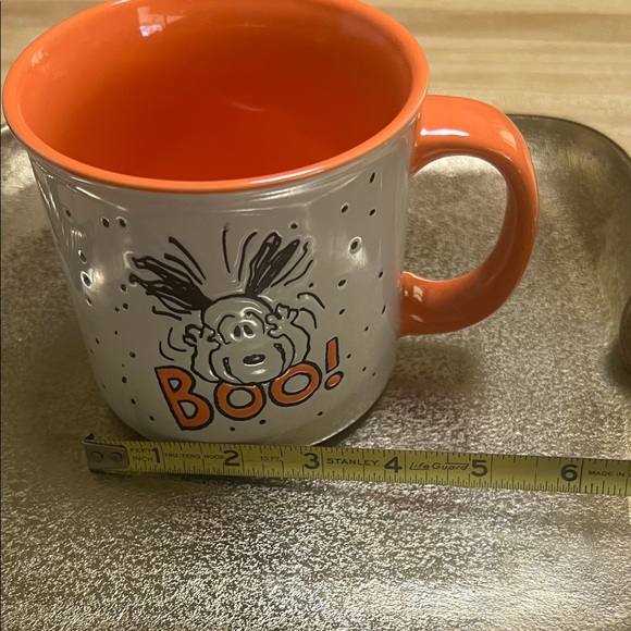 #1392=Peanuts “Boo!”Orange & White Halloween Mug - Picture 5 of 5